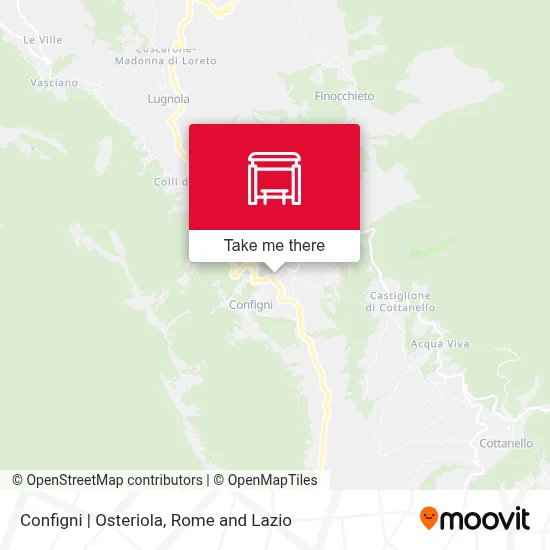 Configni | Osteriola map