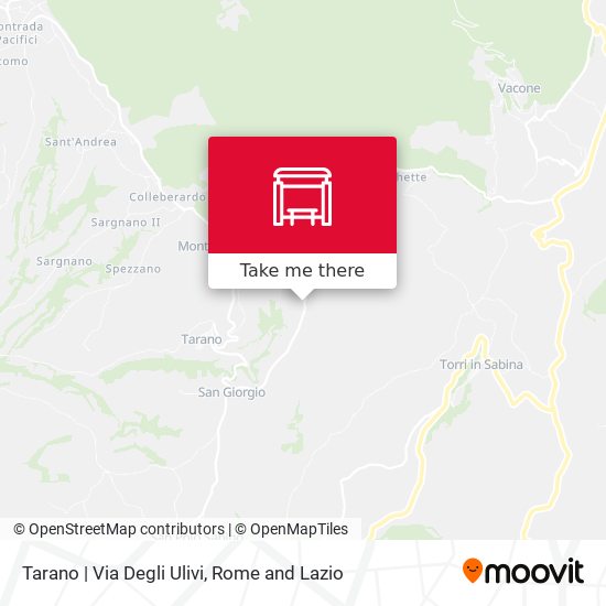 Tarano | Via Degli Ulivi map