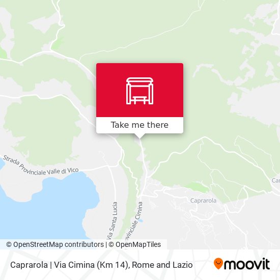 Caprarola | Via Cimina (Km 14) map