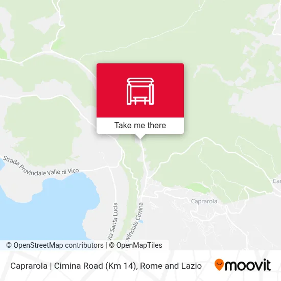 Caprarola | Cimina Road (Km 14) map