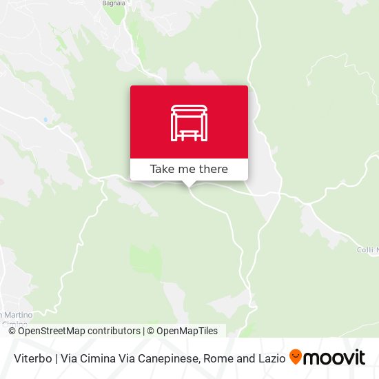 Viterbo | Via Cimina Via Canepinese map