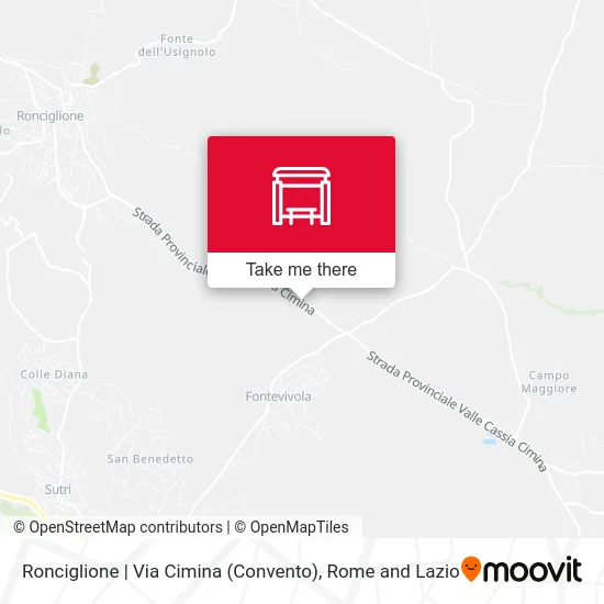 Ronciglione | Cimina Street (Convent) map