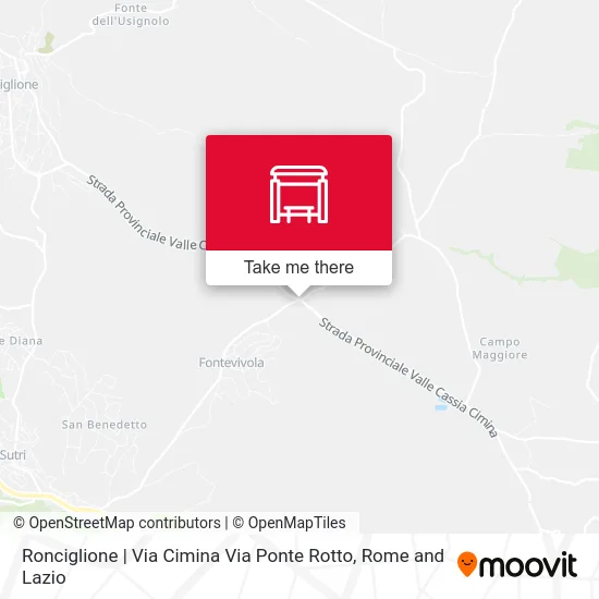 Ronciglione via Cimina via Ponte Rotto map