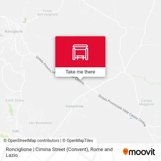 Ronciglione | Cimina Street (Convent) map