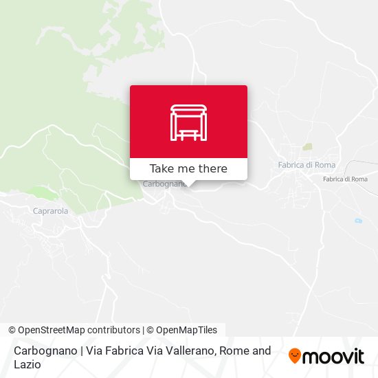 Carbognano | Via Fabrica Via Vallerano map