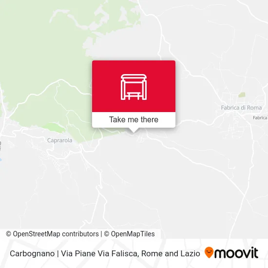 Carbognano | Piane Street Falisca Street map