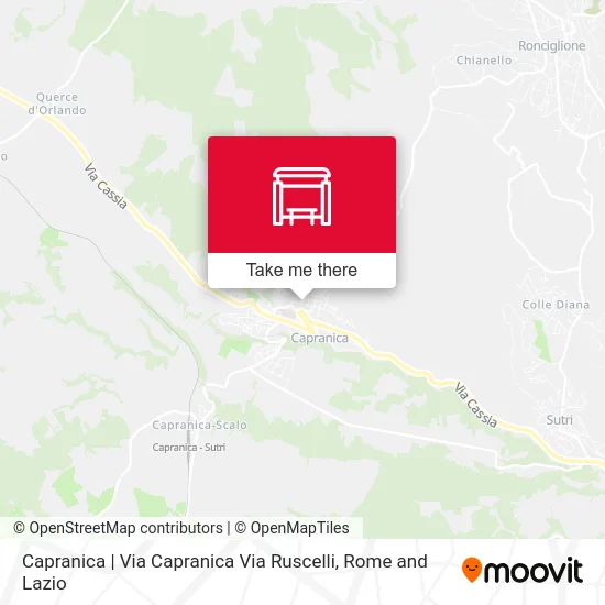 Capranica | Via Capranica Via Ruscelli map