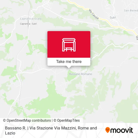Bassano Romano | Station Street Mazzini Street map