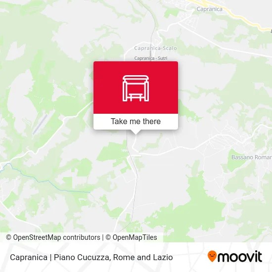 Capranica | Piano Cucuzza map