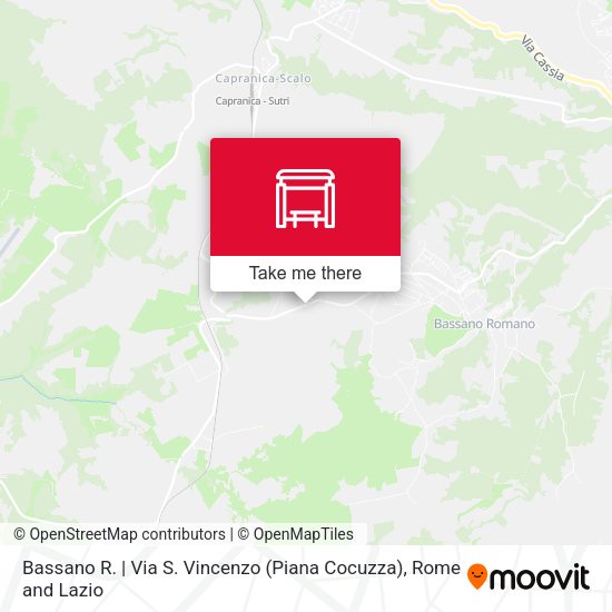 Bassano R. | Via S. Vincenzo (Piana Cocuzza) map