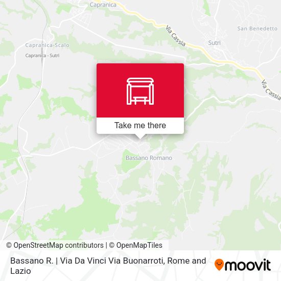Bassano R. | Via Da Vinci Via Buonarroti map