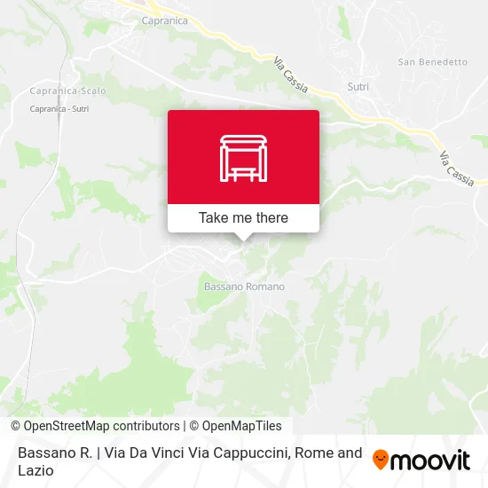 Bassano R. | Da Vinci Street Cappuccini Street map