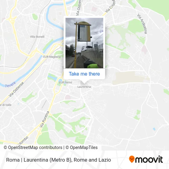Roma | Laurentina (Metro B) map