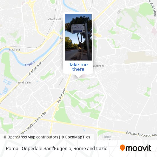 Roma | Ospedale Sant'Eugenio map