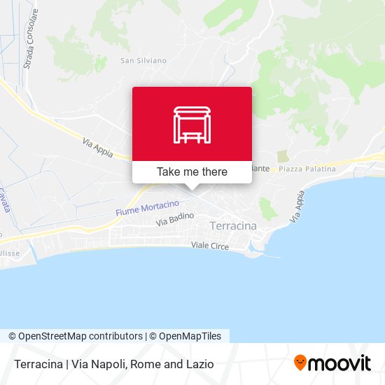 Terracina | Via Napoli map