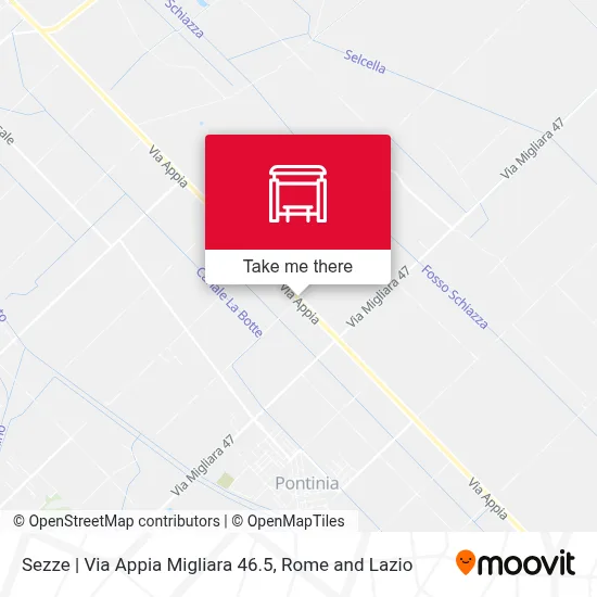 Sezze | Via Appia Migliara 46.5 map