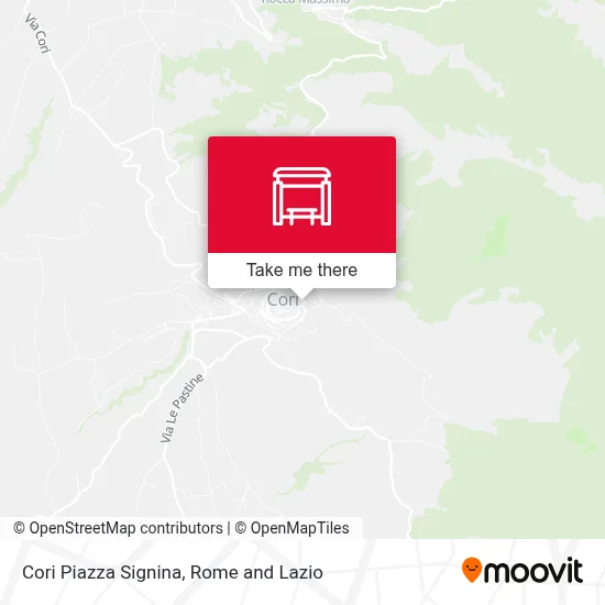 Cori Piazza Signina map