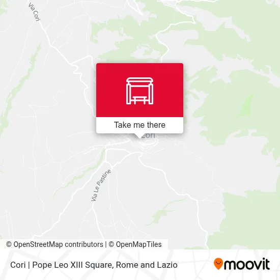 Cori | Pope Leo XIII Square map