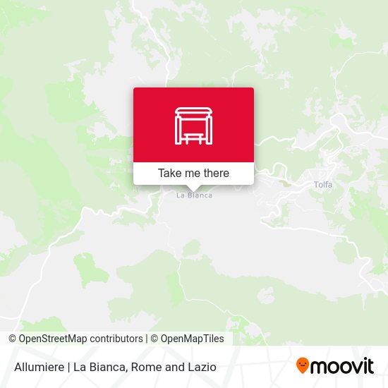 Allumiere | La Bianca map