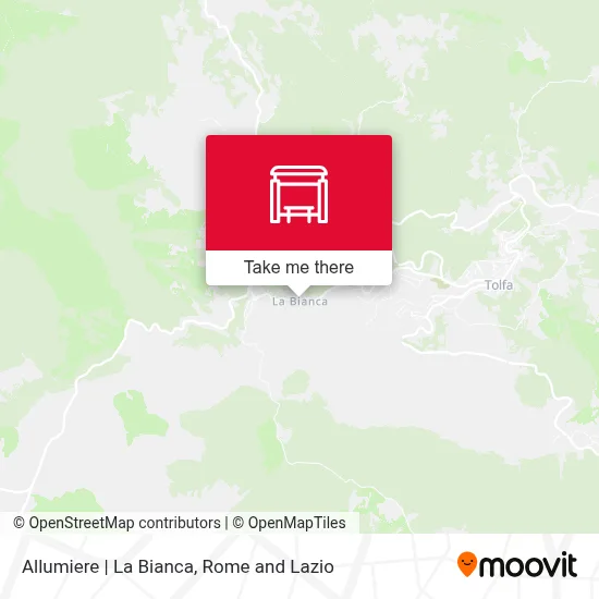 Allumiere | La Bianca map