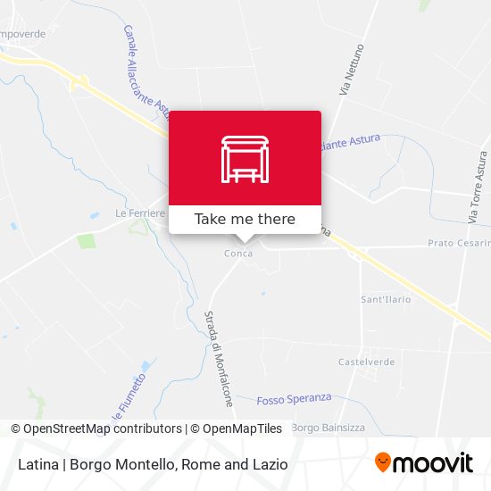 Latina | Borgo Montello map