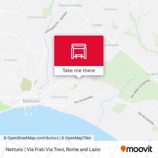Nettuno | Via Frati Via Trevi map