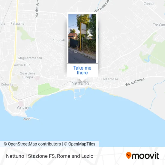 Nettuno | Railway Station map
