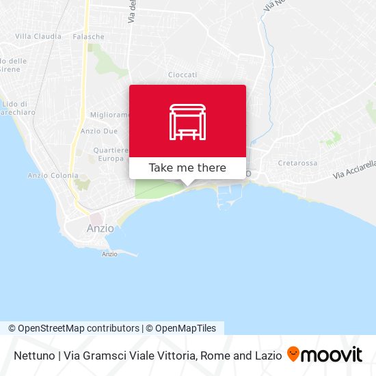 Nettuno | Via Gramsci Viale Vittoria map