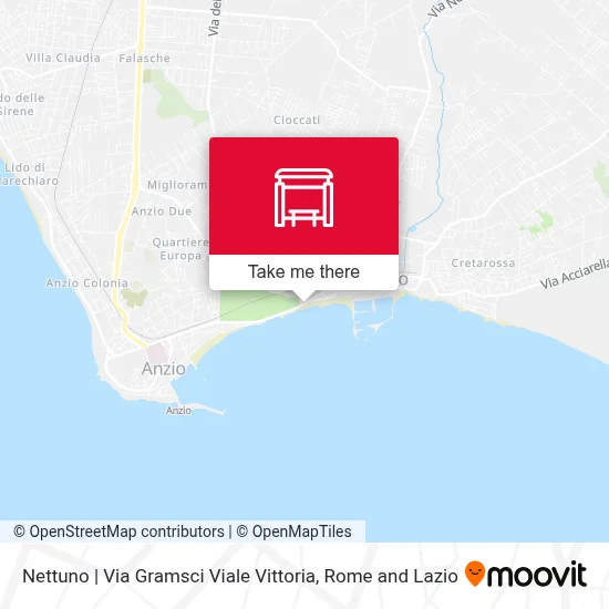 Nettuno | Via Gramsci Viale Vittoria map