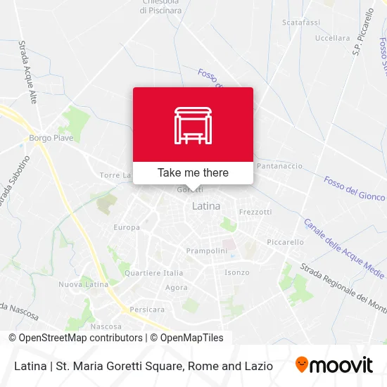 Latina | St. Maria Goretti Square map