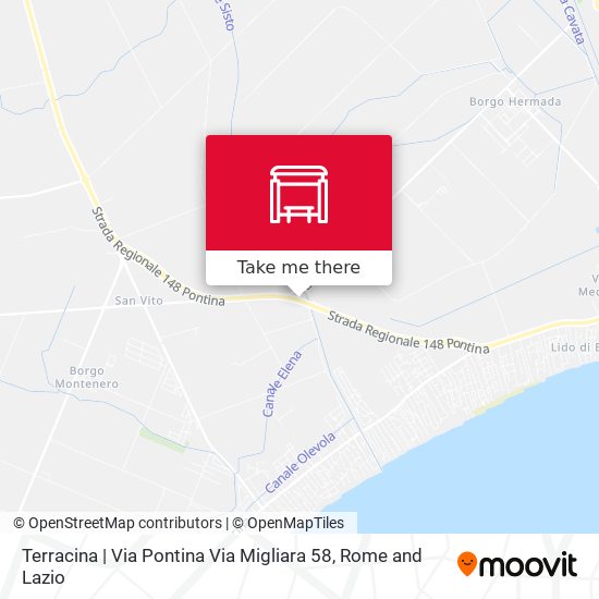 Terracina | Via Pontina Via Migliara 58 map
