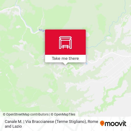 Canale M. | Via Braccianese (Terme Stigliano) map