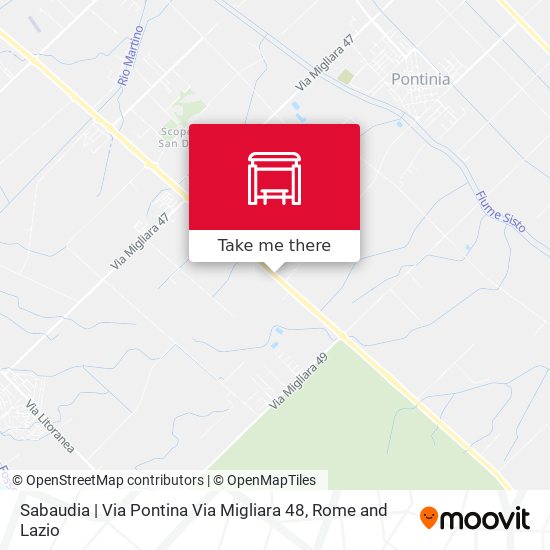 Sabaudia | Via Pontina Via Migliara 48 map