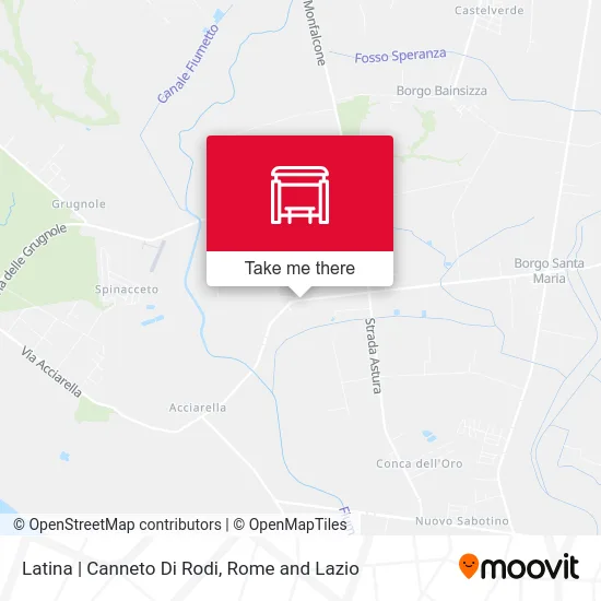 Latina | Canneto Di Rodi map