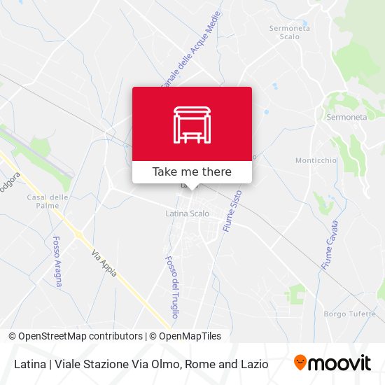 Latina | Viale Stazione Via Olmo map