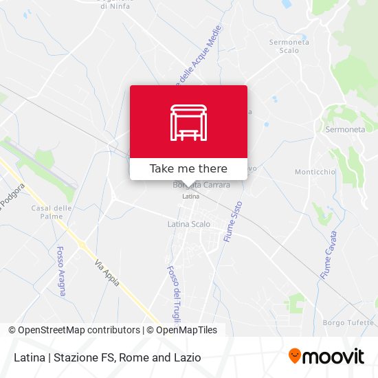 Latina | Stazione FS map