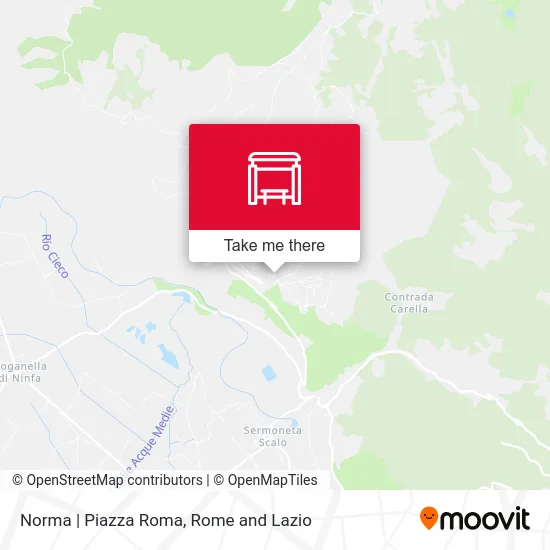 Norma Piazza Roma map