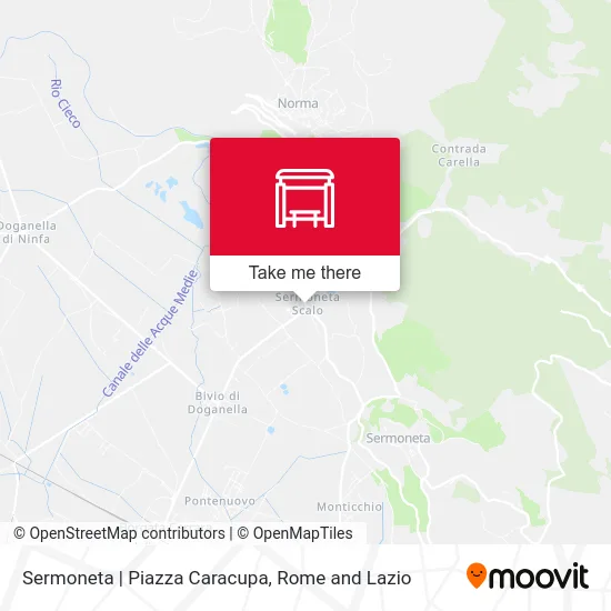 Sermoneta | Piazza Caracupa map