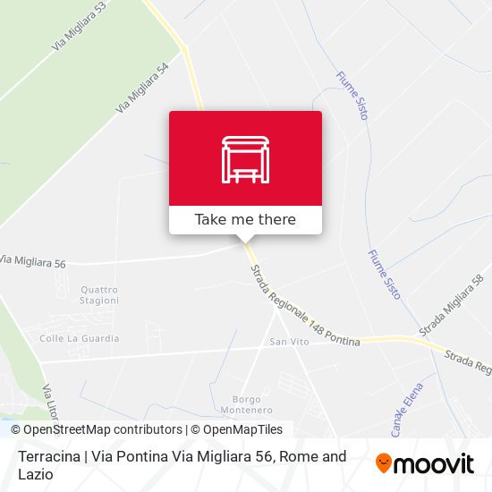 Terracina | Via Pontina Via Migliara 56 map