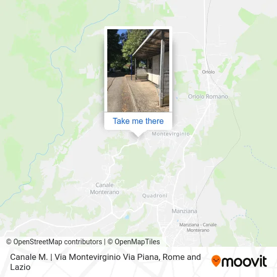 Canale M. | Via Montevirginio Via Piana map