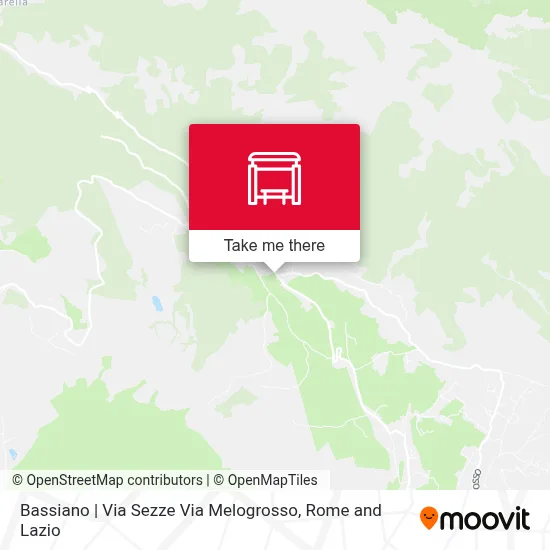Bassiano | Via Sezze Via Melogrosso map