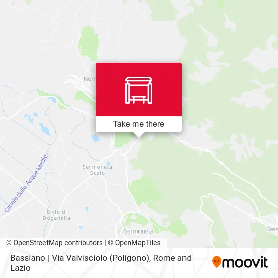 Bassiano | Valvisciolo Street (Polygon) map