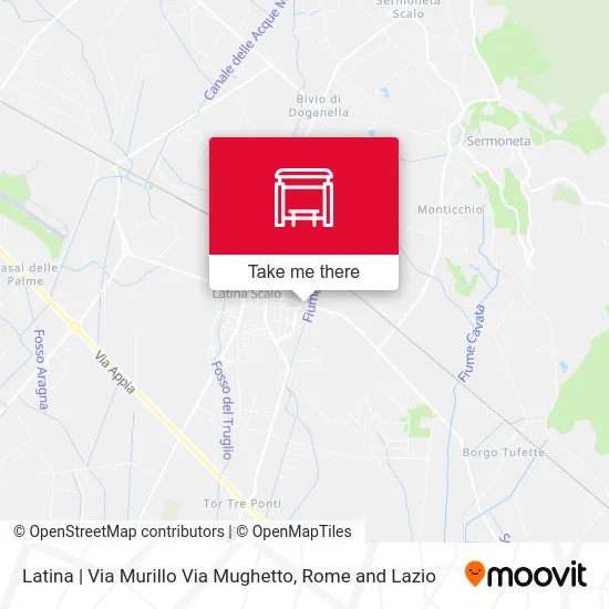 Latina | Via Murillo Via Mughetto map