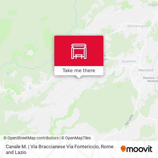 Canale M. | Via Braccianese Via Fontericcio map