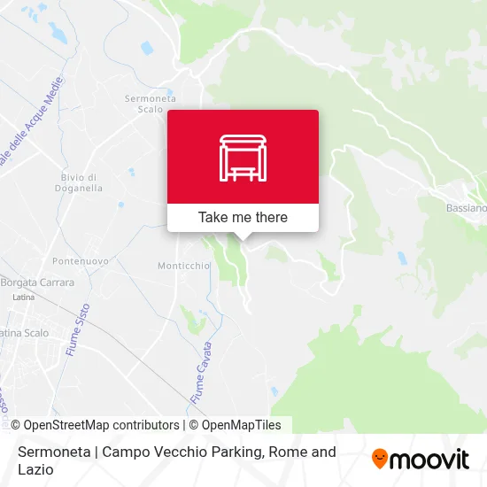 Sermoneta | Campo Vecchio Parking map
