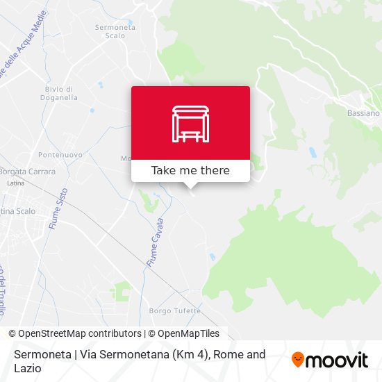 Sermoneta | Via Sermonetana (Km 4) map
