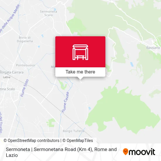 Sermoneta | Sermonetana Road (Km 4) map