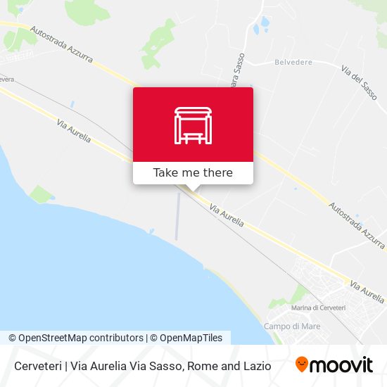Cerveteri | Via Aurelia Via Sasso map