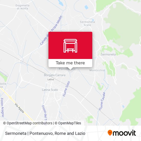 Sermoneta | Pontenuovo map