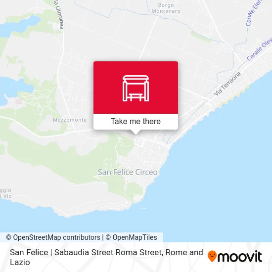 San Felice | Sabaudia Street Roma Street map